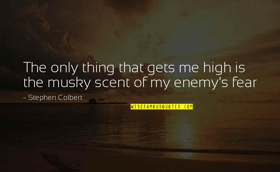 Relationships Brainy Quotes By Stephen Colbert: The only thing that gets me high is