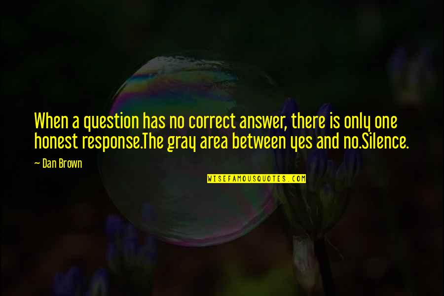 Relationships Going Downhill Quotes By Dan Brown: When a question has no correct answer, there