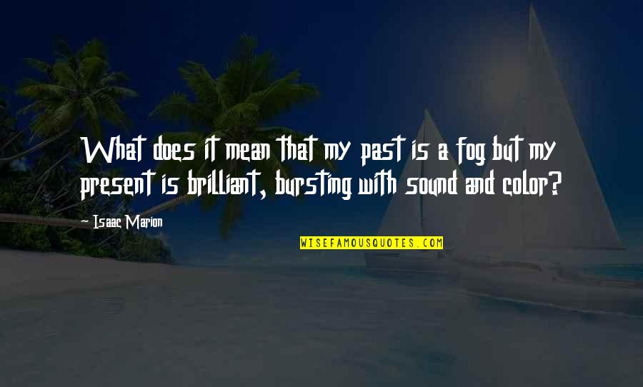 Relationships That Ended Quotes By Isaac Marion: What does it mean that my past is