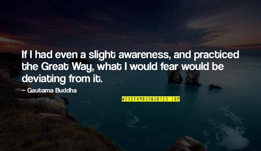 Relawan Quotes By Gautama Buddha: If I had even a slight awareness, and