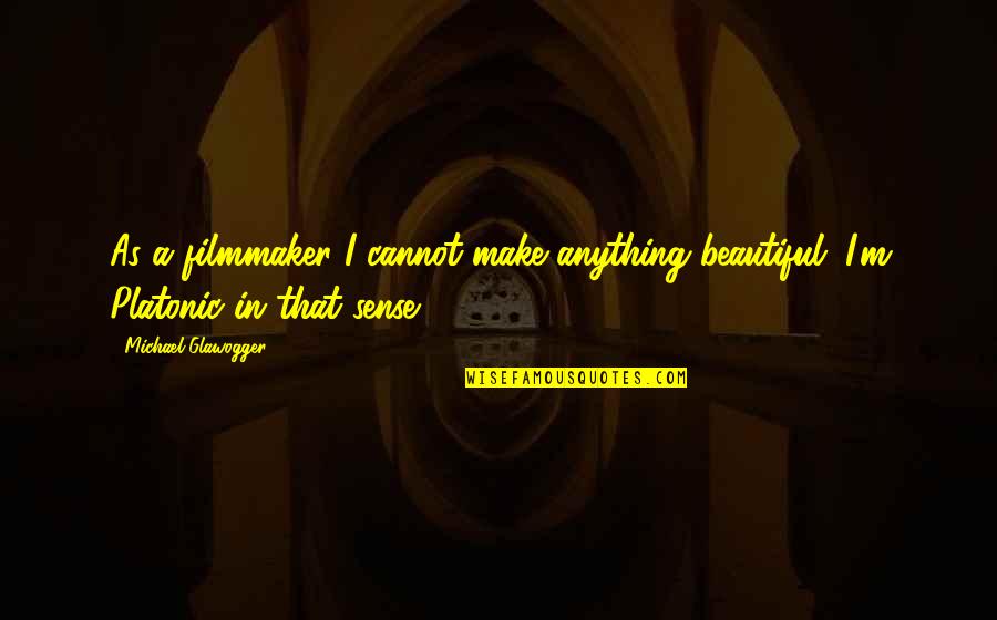 Relax Weekend Quotes By Michael Glawogger: As a filmmaker I cannot make anything beautiful.