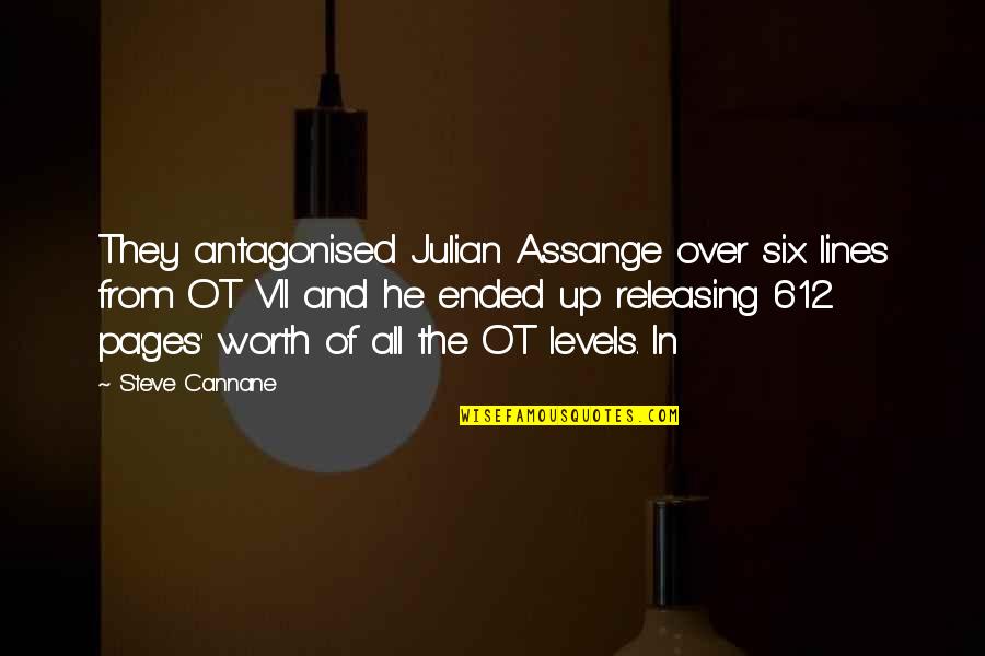 Releasing Quotes By Steve Cannane: They antagonised Julian Assange over six lines from Releasing Quotes By Steve Cannane: They antagonised Julian Assange over six lines from