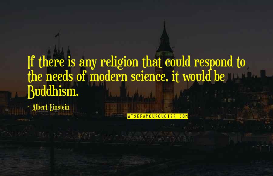 Religion And Science Einstein Quotes By Albert Einstein: If there is any religion that could respond