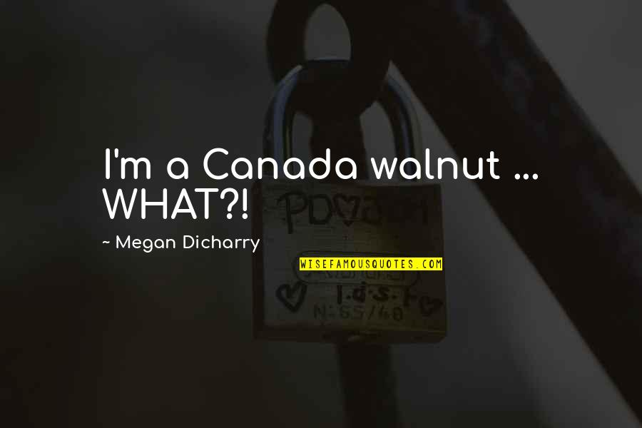 Religion In The Life Of Pi Quotes By Megan Dicharry: I'm a Canada walnut ... WHAT?!