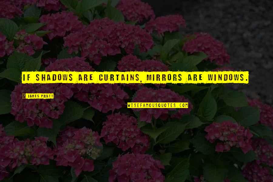 Religiosidade Quotes By James Pratt: If shadows are curtains, mirrors are windows. Religiosidade Quotes By James Pratt: If shadows are curtains, mirrors are windows.