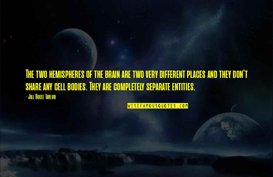 Religious Words Of Wisdom Quotes By Jill Bolte Taylor: The two hemispheres of the brain are two Religious Words Of Wisdom Quotes By Jill Bolte Taylor: The two hemispheres of the brain are two