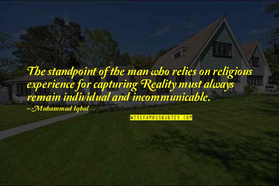 Relive The Past Quotes By Muhammad Iqbal: The standpoint of the man who relies on Relive The Past Quotes By Muhammad Iqbal: The standpoint of the man who relies on