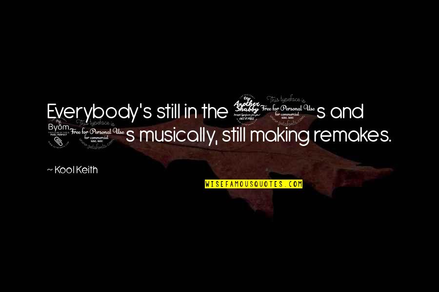 Remakes Of 80s Quotes By Kool Keith: Everybody's still in the 70s and 80s musically,