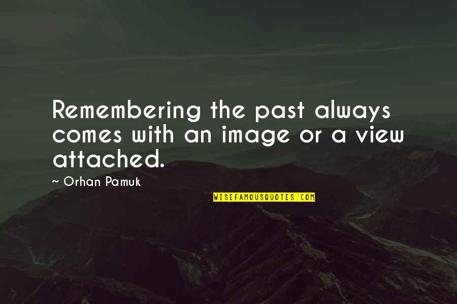 Remembering Your Past Quotes By Orhan Pamuk: Remembering the past always comes with an image