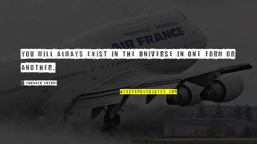 Remy Sylado Quotes By Shunryu Suzuki: You will always exist in the universe in Remy Sylado Quotes By Shunryu Suzuki: You will always exist in the universe in
