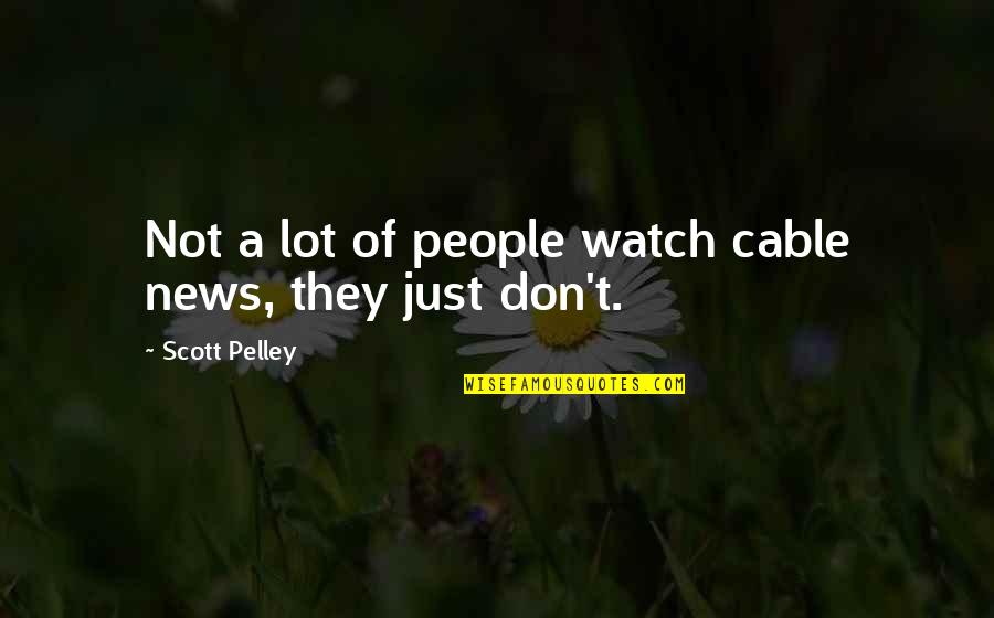 Ren Gude Quotes By Scott Pelley: Not a lot of people watch cable news, Ren Gude Quotes By Scott Pelley: Not a lot of people watch cable news,