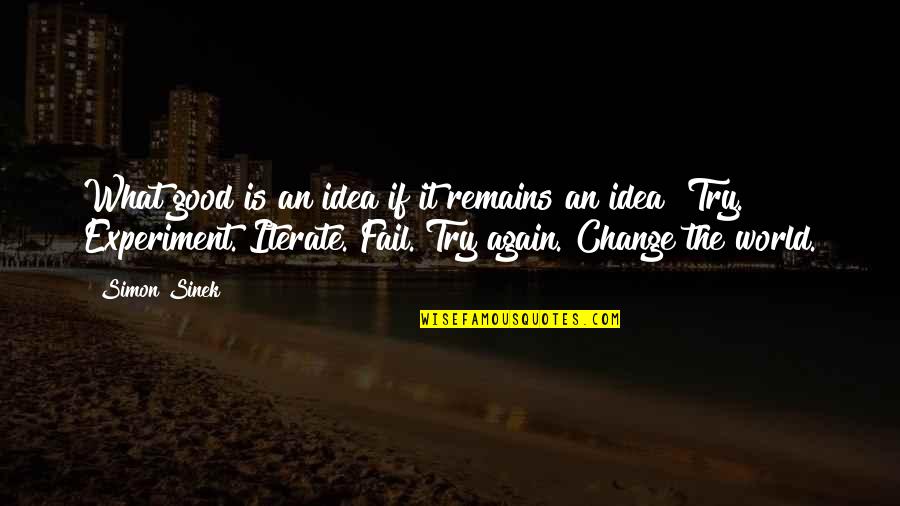 Renacemos En Quotes By Simon Sinek: What good is an idea if it remains