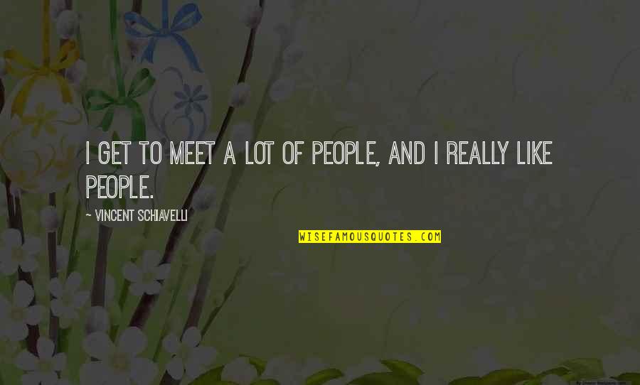 Rendido A Tus Quotes By Vincent Schiavelli: I get to meet a lot of people,
