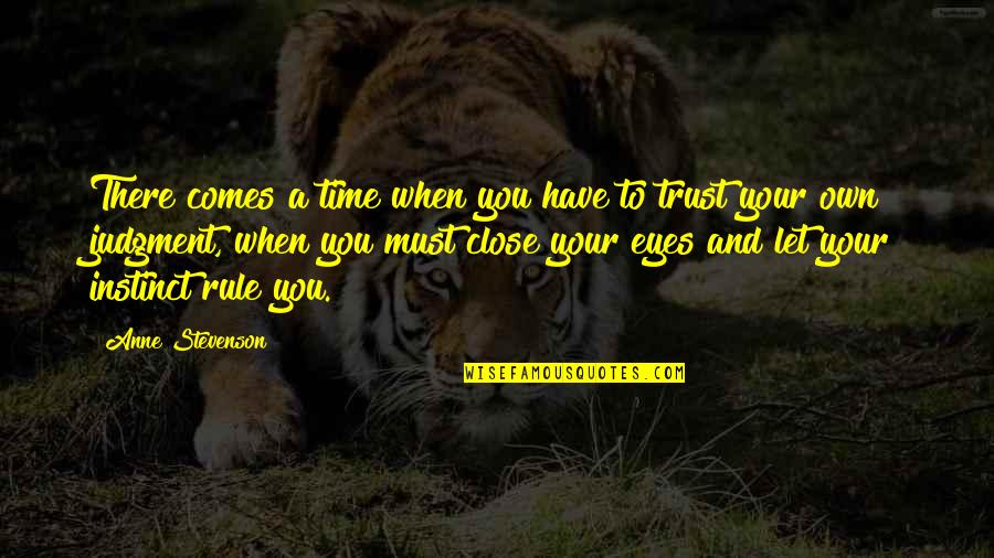 Renewal And Rebirth Quotes By Anne Stevenson: There comes a time when you have to Renewal And Rebirth Quotes By Anne Stevenson: There comes a time when you have to