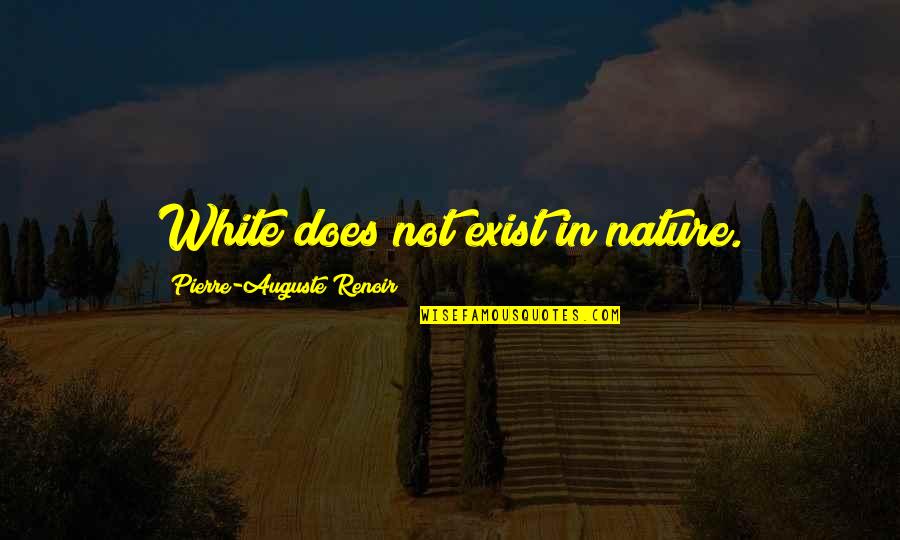 Renoir's Quotes By Pierre-Auguste Renoir: White does not exist in nature.