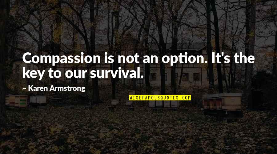 Renovating Home Quotes By Karen Armstrong: Compassion is not an option. It's the key