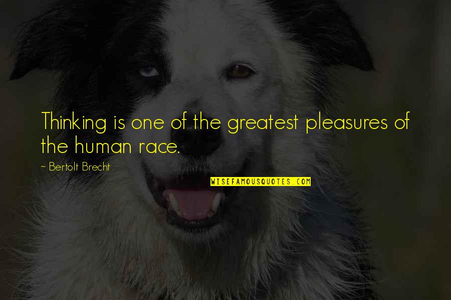 Renschler Golden Quotes By Bertolt Brecht: Thinking is one of the greatest pleasures of Renschler Golden Quotes By Bertolt Brecht: Thinking is one of the greatest pleasures of