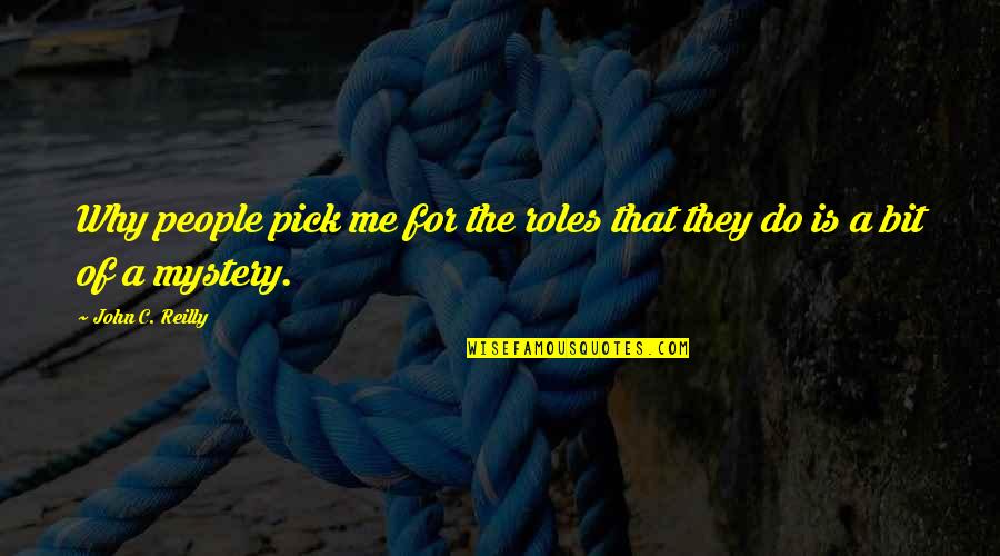 Renshi De Guzman Quotes By John C. Reilly: Why people pick me for the roles that Renshi De Guzman Quotes By John C. Reilly: Why people pick me for the roles that