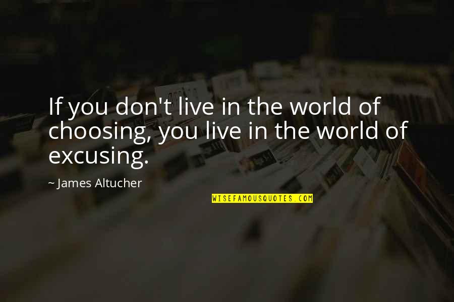 Repentances Quotes By James Altucher: If you don't live in the world of
