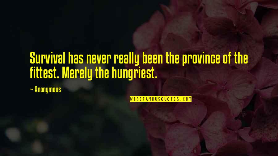 Replace Commas Between Quotes By Anonymous: Survival has never really been the province of