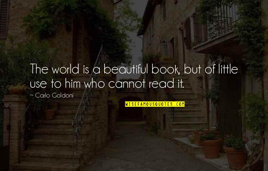 Repliegue Educacion Quotes By Carlo Goldoni: The world is a beautiful book, but of