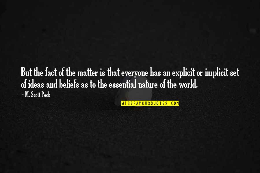 Replissoma Quotes By M. Scott Peck: But the fact of the matter is that Replissoma Quotes By M. Scott Peck: But the fact of the matter is that