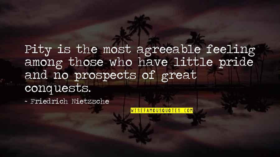Reproduc Quotes By Friedrich Nietzsche: Pity is the most agreeable feeling among those