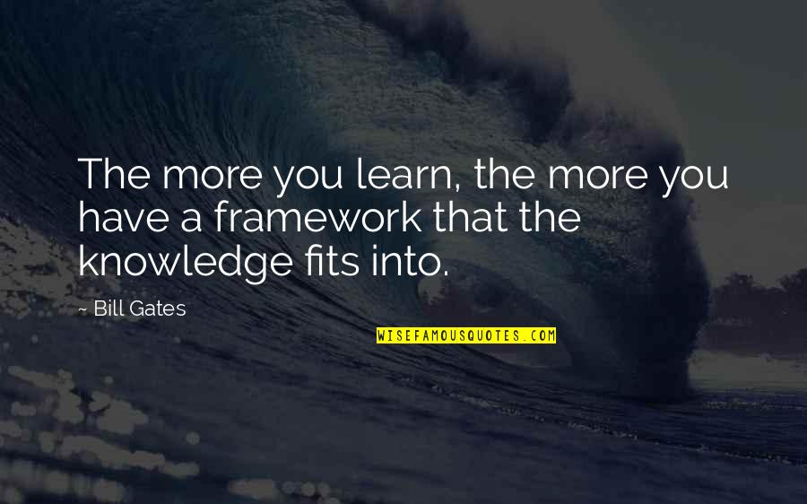 Requerido In English Quotes By Bill Gates: The more you learn, the more you have