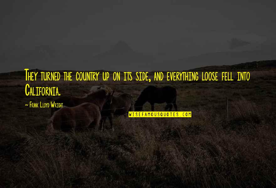Requital Punishment Quotes By Frank Lloyd Wright: They turned the country up on its side, Requital Punishment Quotes By Frank Lloyd Wright: They turned the country up on its side,