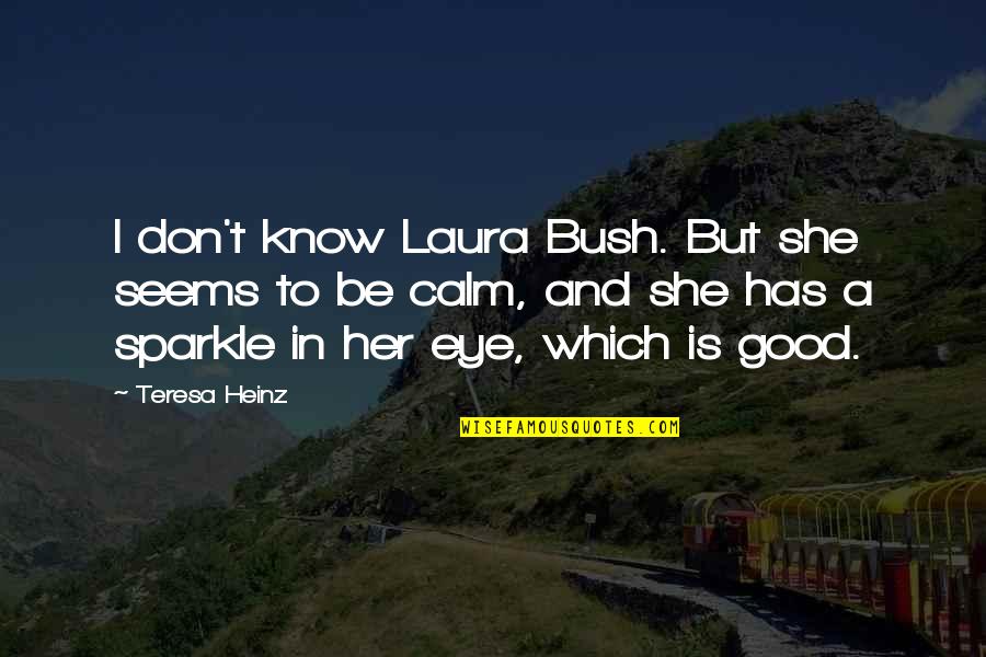 Resentment Quotes And Quotes By Teresa Heinz: I don't know Laura Bush. But she seems