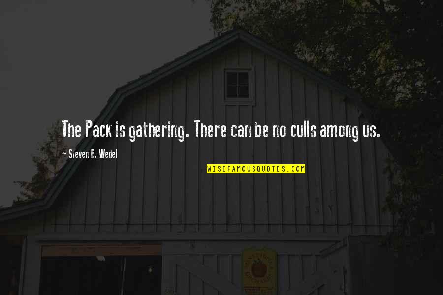 Resepsi 1 Quotes By Steven E. Wedel: The Pack is gathering. There can be no Resepsi 1 Quotes By Steven E. Wedel: The Pack is gathering. There can be no