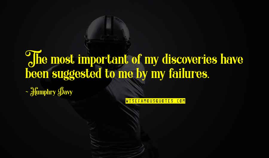 Resepsi Khitan Quotes By Humphry Davy: The most important of my discoveries have been