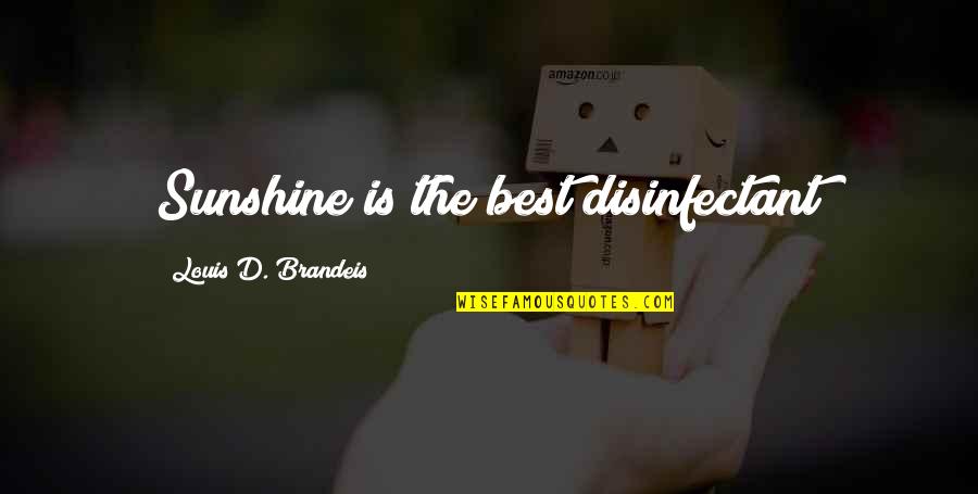 Reserves Crossword Quotes By Louis D. Brandeis: Sunshine is the best disinfectant Reserves Crossword Quotes By Louis D. Brandeis: Sunshine is the best disinfectant