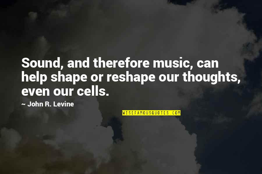 Reshape Quotes By John R. Levine: Sound, and therefore music, can help shape or