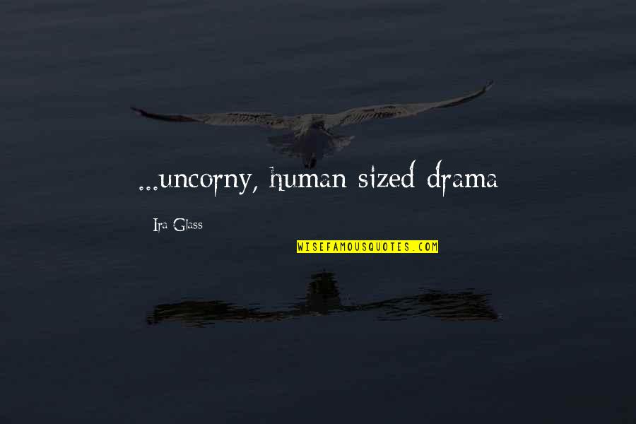 Resi Quotes By Ira Glass: ...uncorny, human sized drama