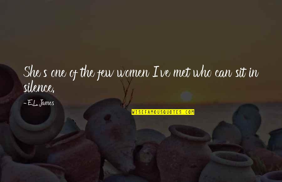 Resilience Bamboo Quotes By E.L. James: She's one of the few women I've met