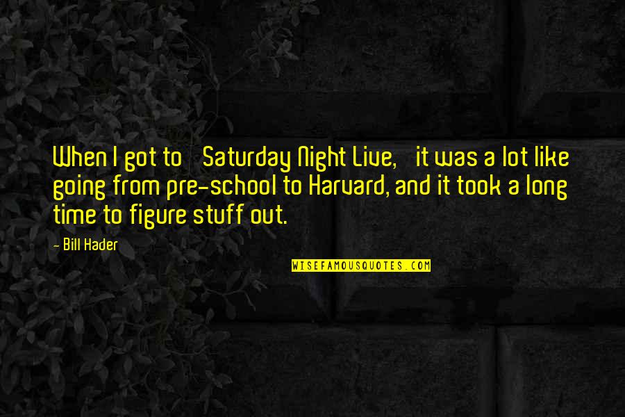 Resilience For Kids Quotes By Bill Hader: When I got to 'Saturday Night Live,' it Resilience For Kids Quotes By Bill Hader: When I got to 'Saturday Night Live,' it