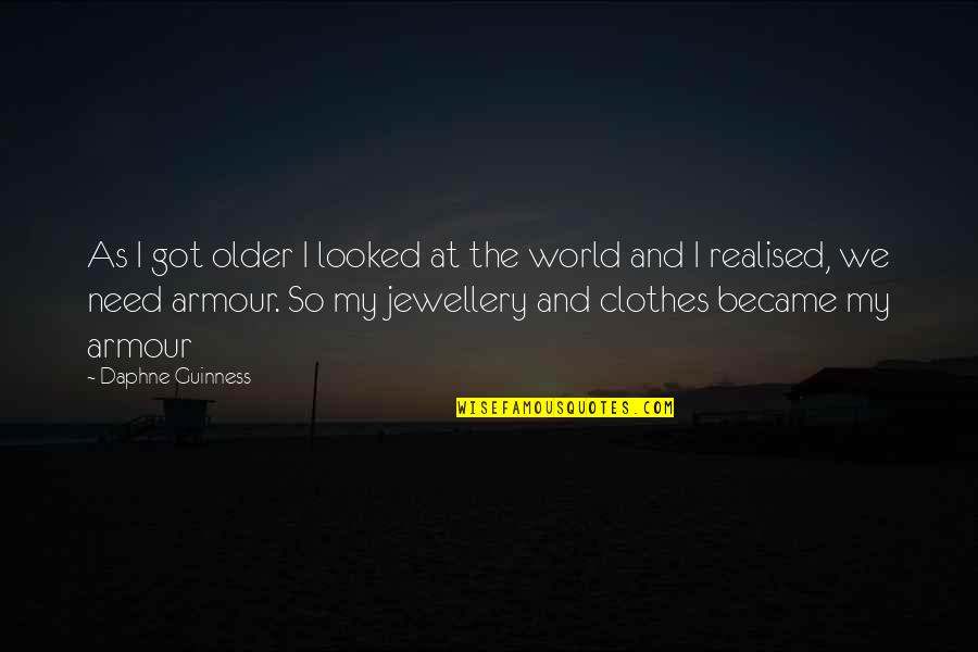 Resisting Pain Quotes By Daphne Guinness: As I got older I looked at the