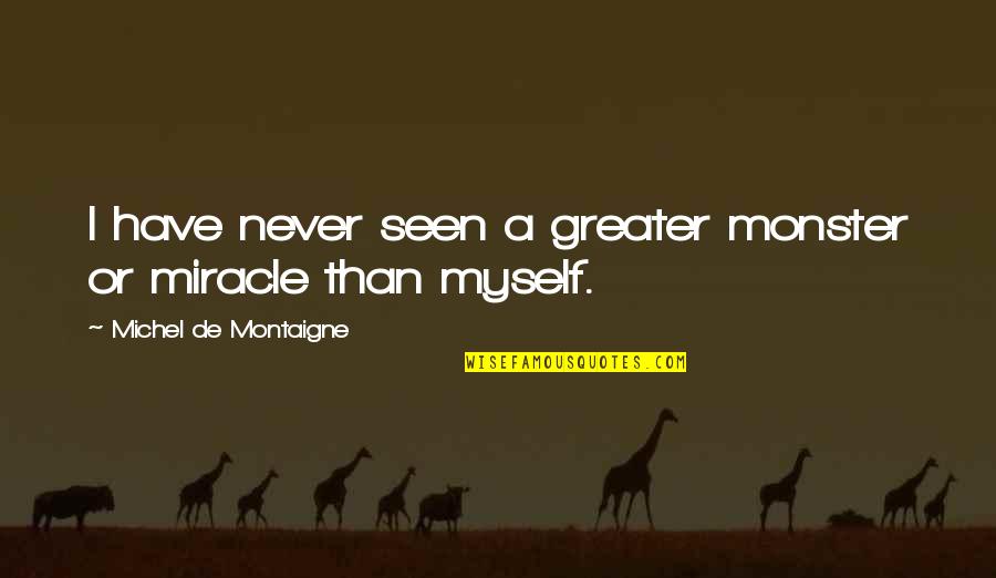 Resmondo Powercell Quotes By Michel De Montaigne: I have never seen a greater monster or
