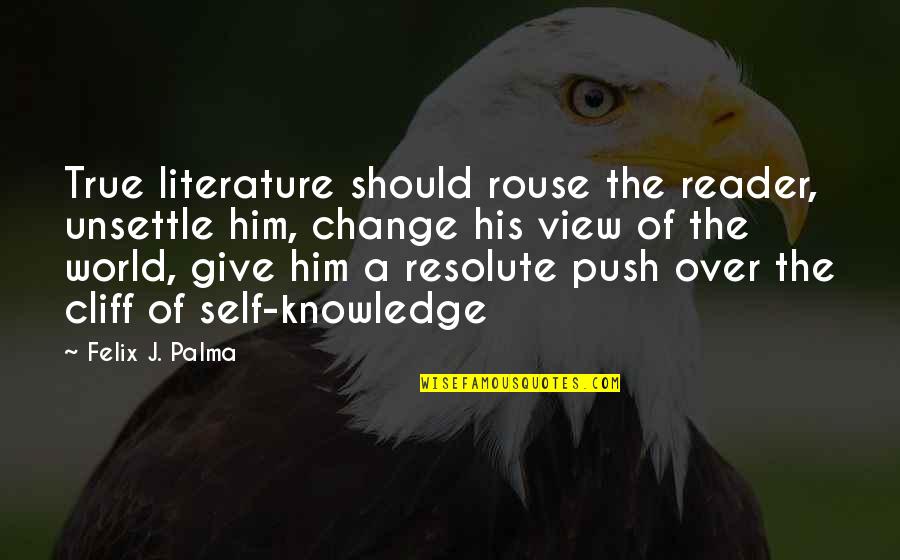 Resolute Quotes By Felix J. Palma: True literature should rouse the reader, unsettle him,