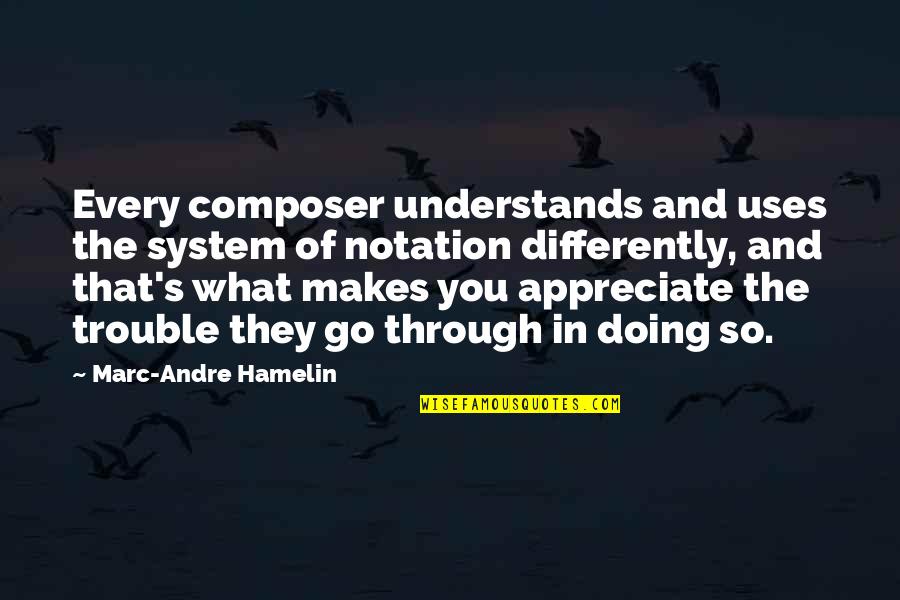 Resolving Conflict Peacefully Quotes By Marc-Andre Hamelin: Every composer understands and uses the system of