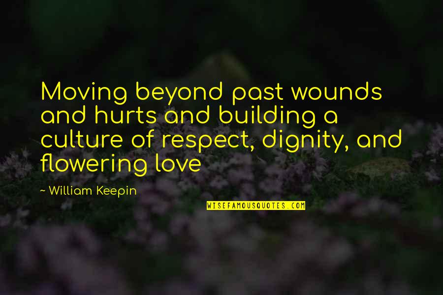 Respect And Dignity Quotes By William Keepin: Moving beyond past wounds and hurts and building