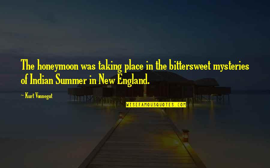 Respect For The Elderly Quotes By Kurt Vonnegut: The honeymoon was taking place in the bittersweet Respect For The Elderly Quotes By Kurt Vonnegut: The honeymoon was taking place in the bittersweet