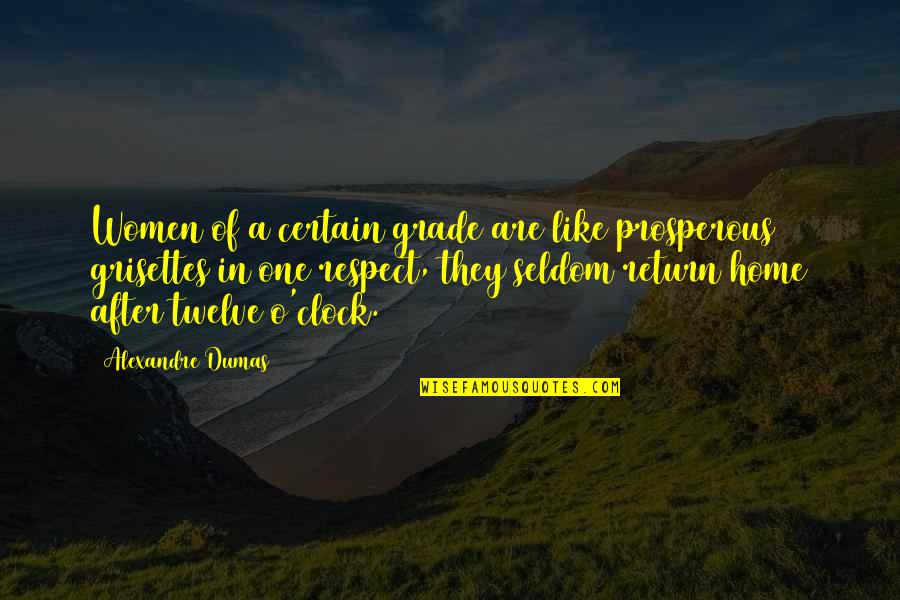 Respect In Return Quotes By Alexandre Dumas: Women of a certain grade are like prosperous