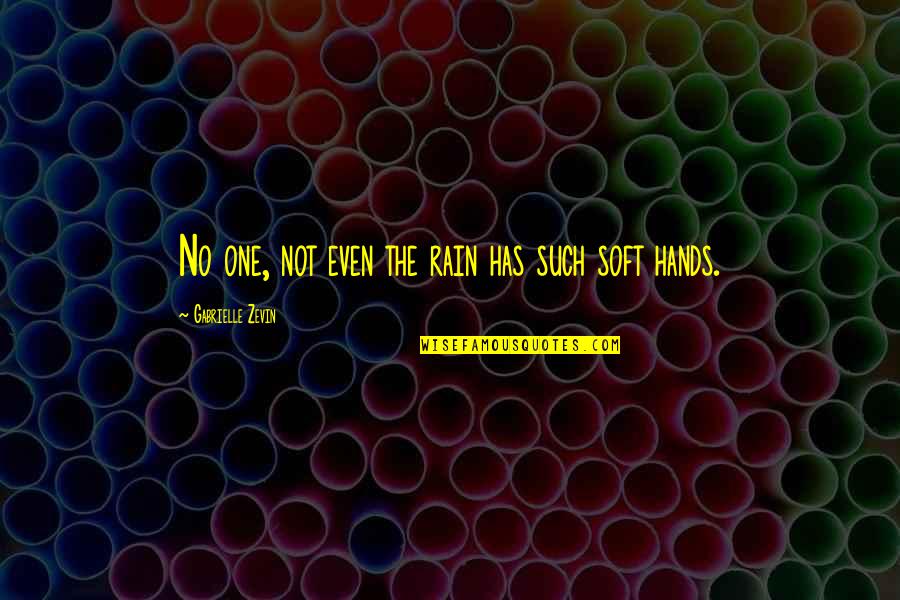 Respect Moral Quotes By Gabrielle Zevin: No one, not even the rain has such