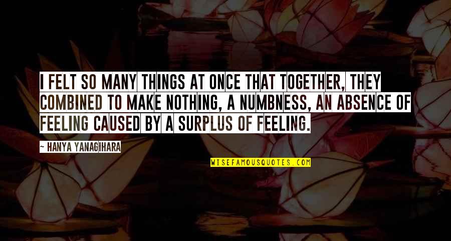 Respect The Father Of Your Child Quotes By Hanya Yanagihara: I felt so many things at once that