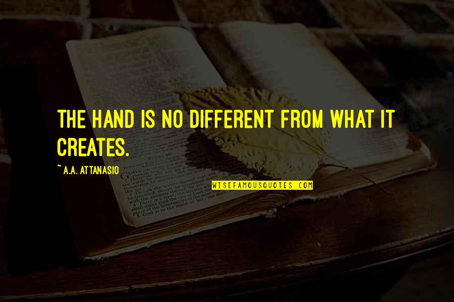 Responding Instead Of Reacting Quotes By A.A. Attanasio: The hand is no different from what it Responding Instead Of Reacting Quotes By A.A. Attanasio: The hand is no different from what it