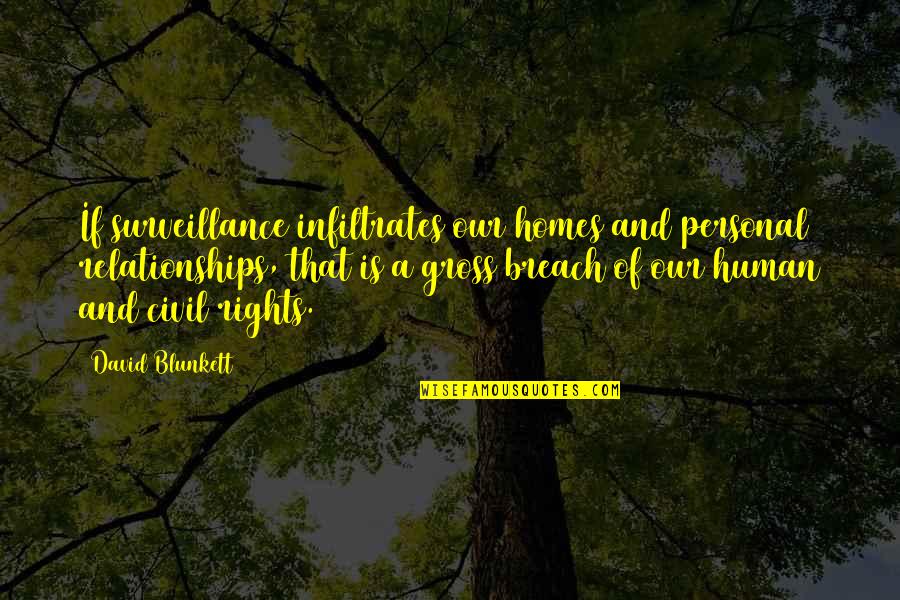 Responsibility To Help Others Quotes By David Blunkett: If surveillance infiltrates our homes and personal relationships,