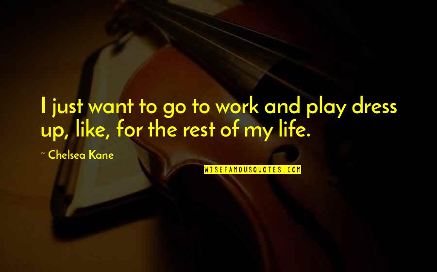 Rest Of My Life Quotes By Chelsea Kane: I just want to go to work and