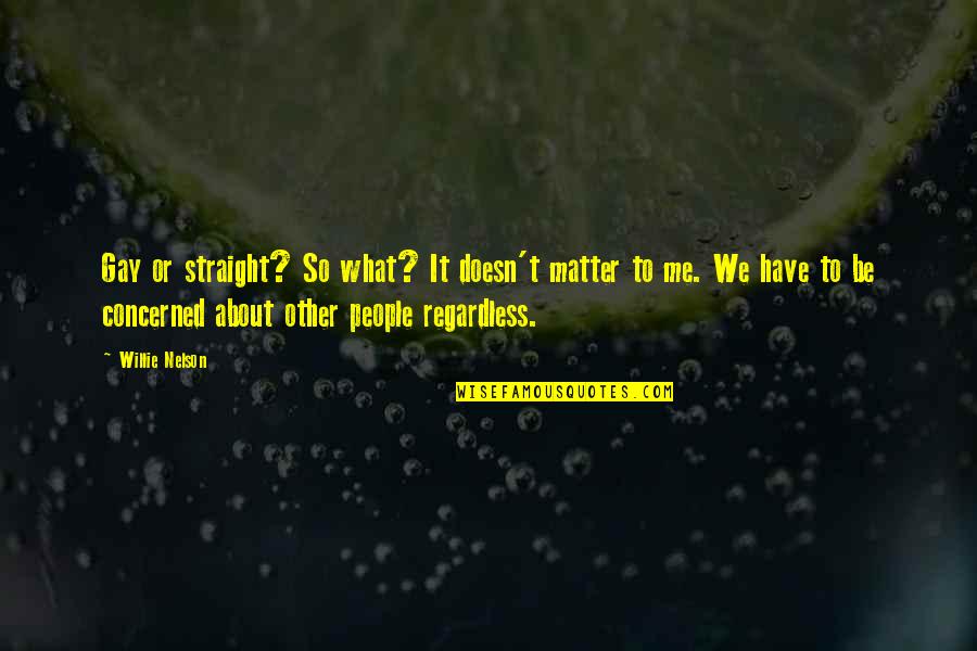 Rester Quotes By Willie Nelson: Gay or straight? So what? It doesn't matter Rester Quotes By Willie Nelson: Gay or straight? So what? It doesn't matter